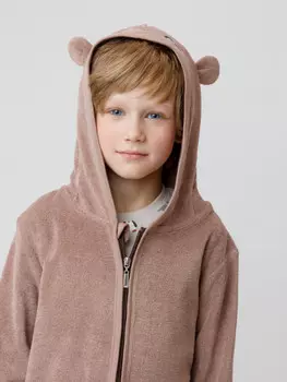 Халат для мальчиков CROCKID, К 5801, цвет - коричневый