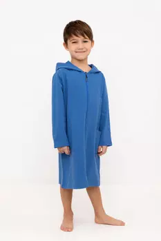 Халат для мальчиков CROCKID, К 5887-1, цвет - синий