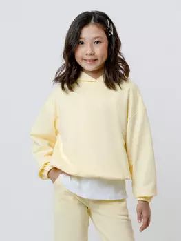 Худи для девочек CROCKID, КП 302302, цвет - желтый