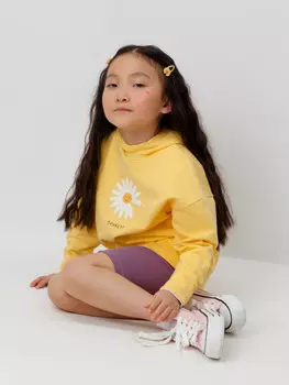 Худи для девочек CROCKID, КП 302329, цвет - желтый