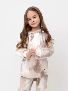 Худи для девочек CROCKID, КР 302030, цвет - бежевый