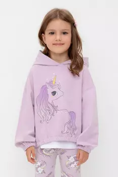 Худи для девочек CROCKID, КР 302323, цвет - фиолетовый
