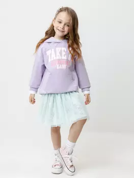 Худи для девочек CROCKID, КР 302676, цвет - фиолетовый