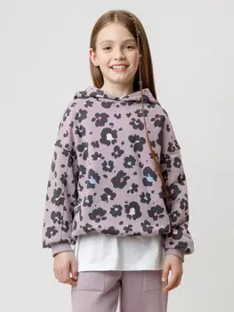 Худи для девочек CROCKID, КР 302869, цвет - фиолетовый