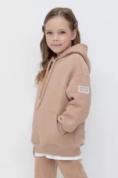 Худи с капюшоном для девочки для девочек CROCKID, КР 302560, цвет - бежевый