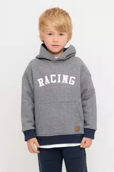 Худи с капюшоном для мальчика для мальчиков CROCKID, КР 302571, цвет - серый