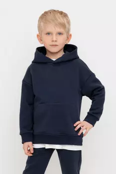 Худи с капюшоном для мальчика для мальчиков CROCKID, КР 302585, цвет - темно-синий
