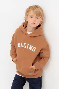 Худи с капюшоном для мальчика для мальчиков CROCKID, КР 302572, цвет - коричневый