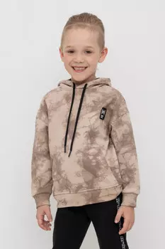 Худи с капюшоном для мальчика для мальчиков CROCKID, КР 302601, цвет - бежевый