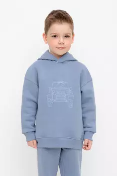Худи с капюшоном для мальчика для мальчиков CROCKID, КР 302612, цвет - голубой