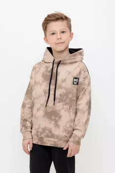 Худи с капюшоном для мальчика для мальчиков CROCKID, КР 302601, цвет - бежевый