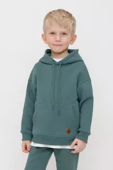 Худи с капюшоном для мальчика для мальчиков CROCKID, КР 302656, цвет - зеленый