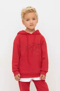 Худи с капюшоном для мальчика для мальчиков CROCKID, КР 302632, цвет - красный