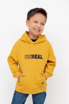 Худи с капюшоном для мальчика для мальчиков CROCKID, КР 302596, цвет - горчица