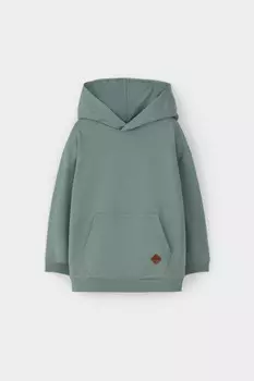 Толстовка с капюшоном для мальчика для мальчиков CROCKID, КР 302680-1, цвет - зеленый
