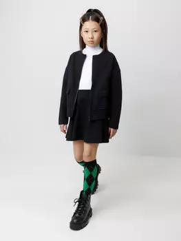 Юбка для девочек CROCKID, К 7148, цвет - черный