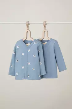 Кофточка для новорожденных CROCKID, К 300450-2уп, цвет - синий