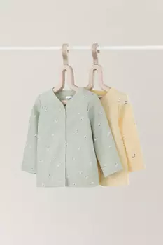 Кофточка для новорожденных CROCKID, К 300450-2уп, цвет - желтый