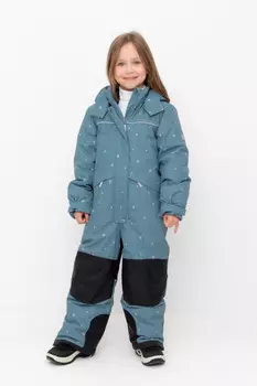 Комбинезон детский с утеплителем нового поколения для девочек CROCKID, ВК 60123/н/1 ГР (122-158), цвет - зеленый