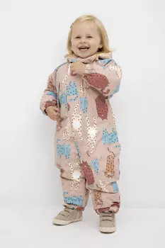 Комбинезон детский с утеплителем нового поколения для девочек CROCKID, ВК 60032/н/27 Ал, цвет - розовый