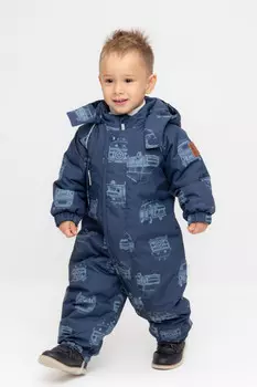 Комбинезон детский с утеплителем нового поколения для мальчиков CROCKID, ВК 60032/н/37 Ал, цвет - темно-синий