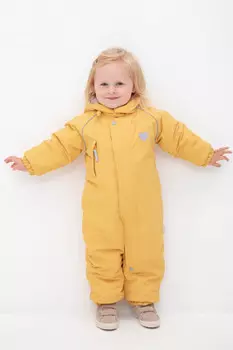 Комбинезон детский с утеплителем нового поколения для девочек CROCKID, ВК 60032/5 УЗГ, цвет - желтый