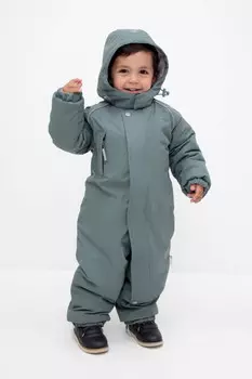 Комбинезон детский с утеплителем нового поколения для мальчиков CROCKID, ВК 60032/6 УЗГ, цвет - зеленый
