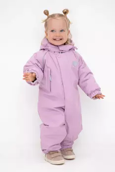 Комбинезон детский с утеплителем нового поколения для девочек CROCKID, ВК 60032/3 Ал, цвет - фиолетовый