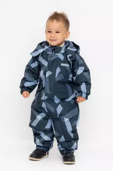 Комбинезон детский с утеплителем нового поколения для мальчиков CROCKID, ВК 60032/н/39 Ал, цвет - темно-синий