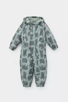 Комбинезон детский с утеплителем нового поколения для мальчиков CROCKID, ВК 60032/н/36 Ал, цвет - зеленый