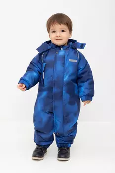 Комбинезон детский с утеплителем нового поколения для мальчиков CROCKID, ВК 60032/н/40 Ал, цвет - темно-синий