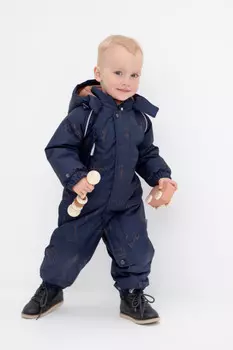Комбинезон детский с утеплителем нового поколения для мальчиков CROCKID, ВК 60032/н/38 Ал, цвет - темно-синий