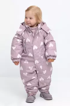 Комбинезон детский с утеплителем нового поколения для девочек CROCKID, ВК 60113/н/2 УЗГ, цвет - фиолетовый