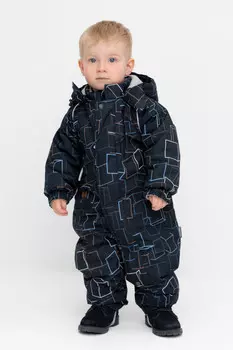 Комбинезон детский с утеплителем нового поколения для мальчиков CROCKID, ВК 60032/н/50 Ал, цвет - темно-синий