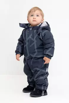 Комбинезон детский с утеплителем нового поколения для мальчиков CROCKID, ВК 60032/н/52 Ал, цвет - темно-синий