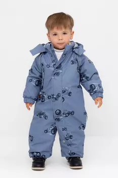 Комбинезон детский с утеплителем нового поколения для мальчиков CROCKID, ВК 60032/н/53 Ал, цвет - голубой