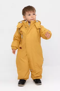Комбинезон детский с утеплителем нового поколения для мальчиков CROCKID, ВК 60032/8 Ал, цвет - желтый