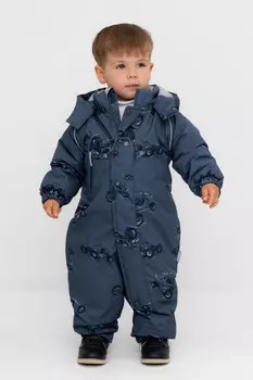 Комбинезон детский с утеплителем нового поколения для мальчиков CROCKID, ВК 60032/н/54 Ал, цвет - синий