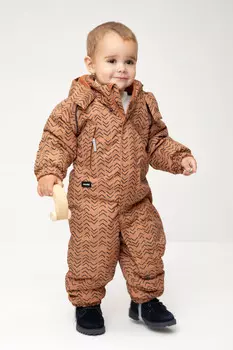Комбинезон детский с утеплителем нового поколения для мальчиков CROCKID, ВК 60113/н/9 УЗГ, цвет - коричневый