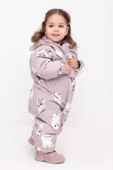 Комбинезон детский с утеплителем нового поколения для девочек CROCKID, ВК 60117/н/1 ГР, цвет - светло-розовый