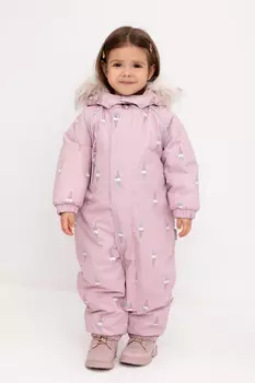 Комбинезон детский с утеплителем нового поколения для девочек CROCKID, ВК 60105/н/8 ГР, цвет - розовый