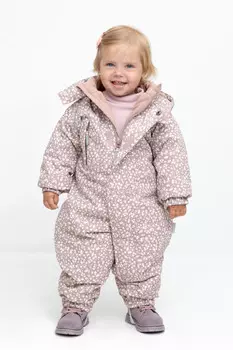 Комбинезон детский с утеплителем нового поколения для девочек CROCKID, ВК 60032/н/46 Ал, цвет - розовый