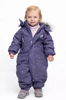 Комбинезон детский с утеплителем нового поколения для девочек CROCKID, ВК 60116/н/4 Ал, цвет - фиолетовый