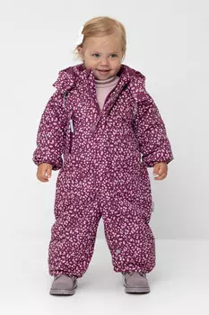 Комбинезон детский с утеплителем нового поколения для девочек CROCKID, ВК 60032/н/45 Ал, цвет - фиолетовый