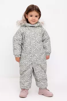 Комбинезон детский с утеплителем нового поколения для девочек CROCKID, ВК 60105/н/7 ГР, цвет - хаки