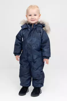 Комбинезон детский с утеплителем нового поколения для мальчиков CROCKID, ВК 60116/н/6 ГР, цвет - синий