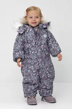 Комбинезон детский с утеплителем нового поколения для девочек CROCKID, ВК 60116/н/1 Ал, цвет - синий