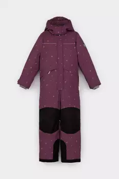 Комбинезон детский с утеплителем нового поколения для девочек CROCKID, ВК 60123/н/2 ГР (122-158), цвет - фиолетовый