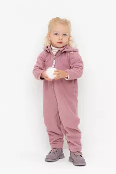 Комбинезон для девочек CROCKID, ФЛ 60007/5 ГР, цвет - розовый