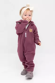 Комбинезон для девочек CROCKID, ФЛ 60007, цвет - фиолетовый